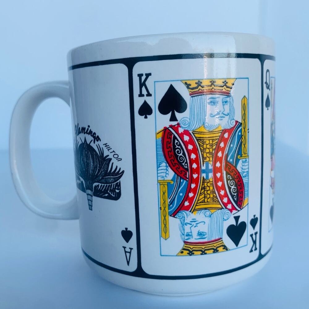 Vintage Flamingo Hilton Royal Flush Mug